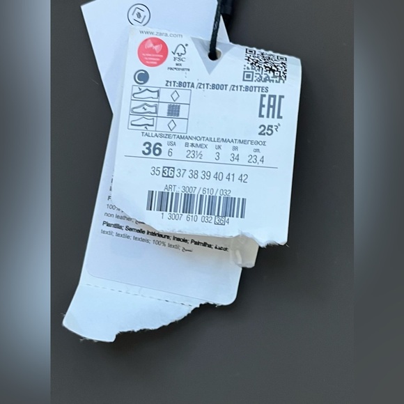 Zara Lug Sole Chunky Rubberized Platform Combat Rain Tall Boot Khaki Green 6 New - Picture 15 of 15